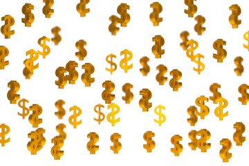 background money 3D render