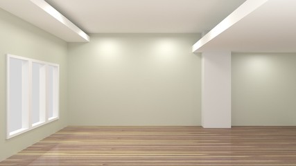 interiors room 3D rendering