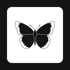 Insect butterfly icon in simple style isolated on white background. Fly symbol