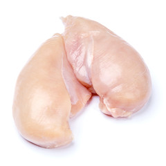 Raw chicken breast fillets