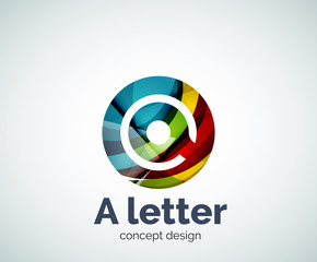Vector A letter concept logo template