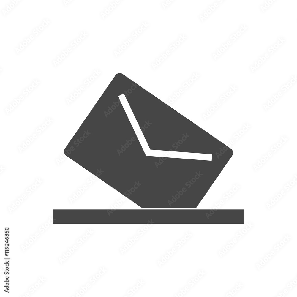 Poster mail box icon for web and mobile
