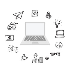 Computer office utility drawing icons