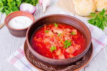 Beetroot soup - borscht