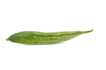 Snake gourd on white background