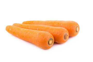 carrot on white background