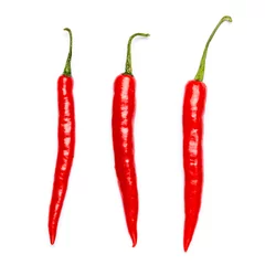 Fotobehang chili pepper isolated © Anatoly Repin
