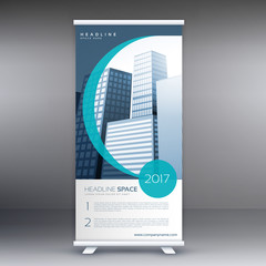 company roll up banner design presentation template