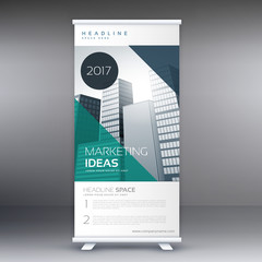 modern roll up stand banner template