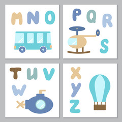 Set of baby boy printables