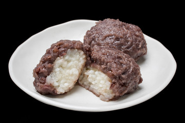 おはぎ・黒背景