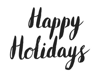 Vector Christmas Holidays calligraphy phrase