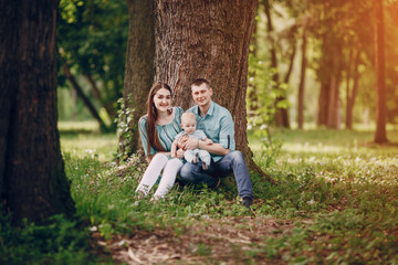 Fototapeta premium Family on a walk