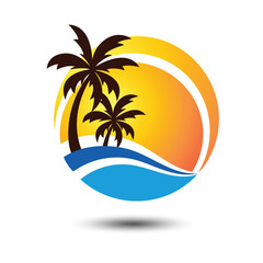 Fototapeta na wymiar Summer logo vector
