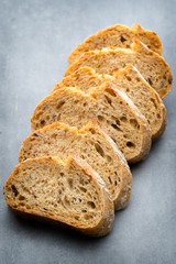 Fresh rustic style bread with pastry.