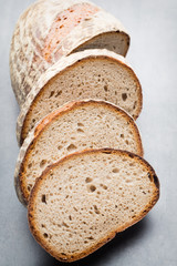 Fresh rustic style bread with pastry.