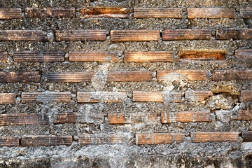 Stone Brick Wall Texture with copy space. May be used as background
