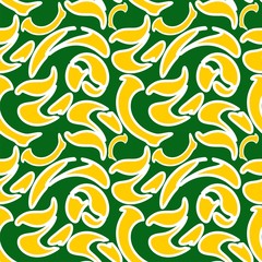 Abstract pattern with curved elements.Vector background seamless