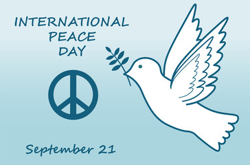 Fototapeta na wymiar International peace day, September 21