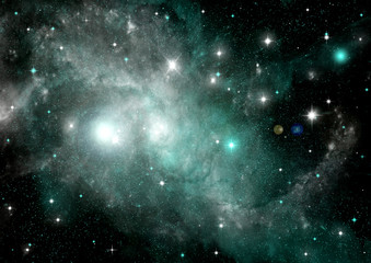 galaxy in a free space