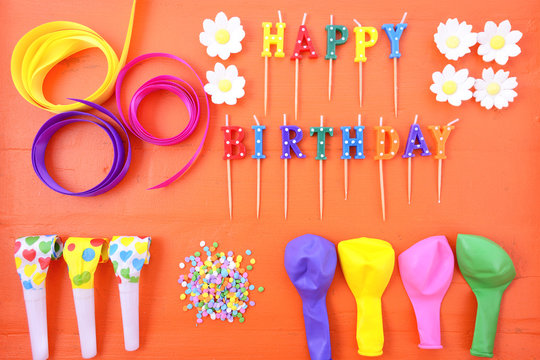 Happy Birthday Party Decorations Background