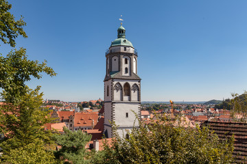 Fototapeta na wymiar Turm der Frauenkirche in Meißen