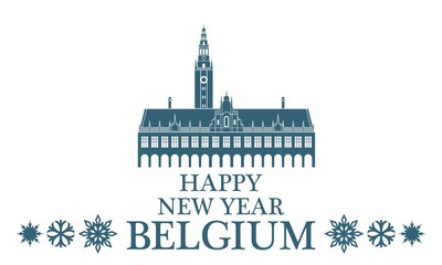 Obraz premium Greeting Card. Belgium