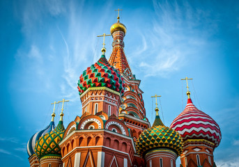 St Basils cathedral on Red Square in Moscow © Tryfonov