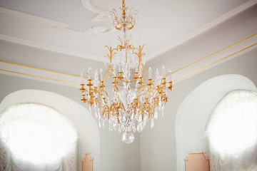 chandelier with bulbs in the form of candle