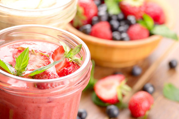 Strawberry and banana smoothie