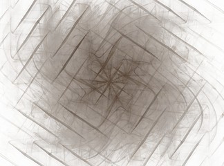 Grey abstract flower fractal