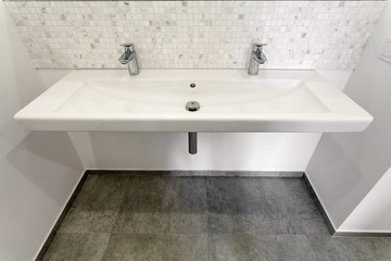sink and faucet of a modern bathroom