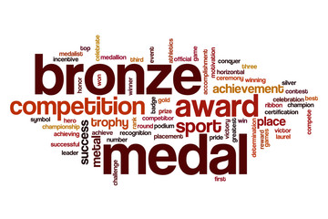Bronze medal word cloud