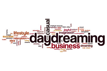 Daydreaming word cloud