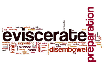Eviscerate word cloud