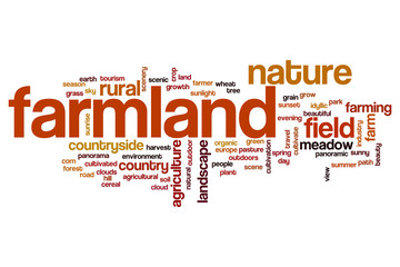 Farmland word cloud