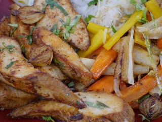 meat and vegetable