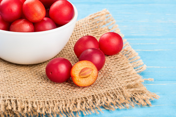 Cherry plum in bowl