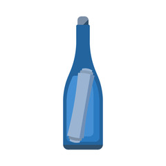 Bottle with Letter