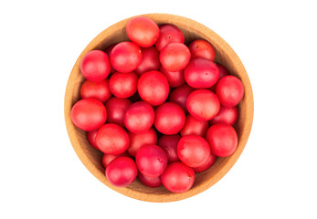 Cherry plum in bowl