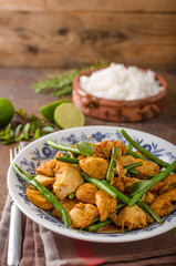 Stir fry chicken