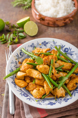 Stir fry chicken