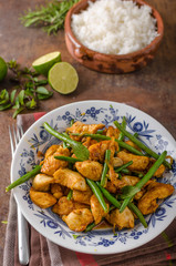 Stir fry chicken