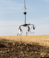 old the broken chandelier