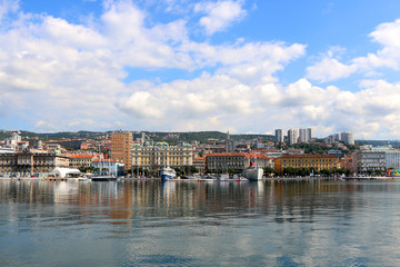 Waterfront in Rijeka, Croatia. Rijeka is selected as the European Capital of Culture for 2020.