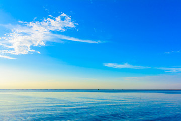 Sea and blue sky