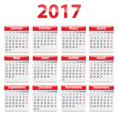2017 French calendar