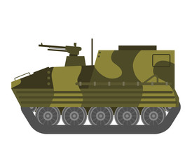 Fototapeta na wymiar Tank isolated vector illustration.