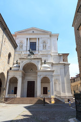 Obraz premium Church Bergamo Cathedral in Citta Alta, Italy