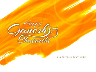 Happy Ganesh Chaturthi greeting card